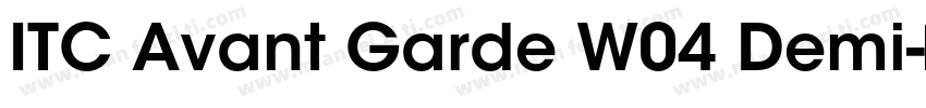 ITC Avant Garde W04 Demi字体转换
